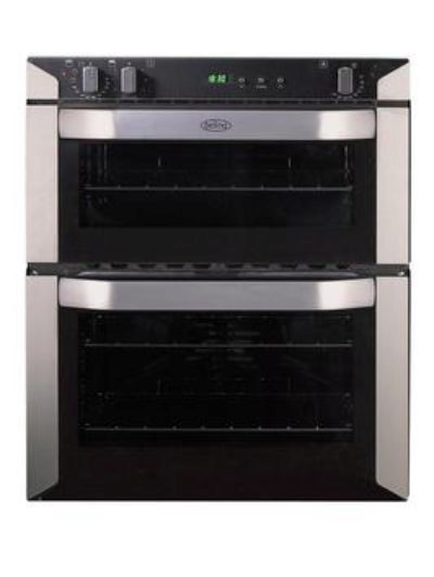 Belling Bi70Fp 60Cm Built-Under Double Fan Electric Oven - Stainless Steel Belling Bi70Fp 60Cm Built-Under Double Fan Electric Oven - Stainless Steel